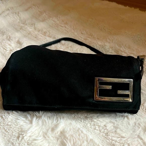 Fendi Handbags - Fendi Black Mini Bag with Silver Accent